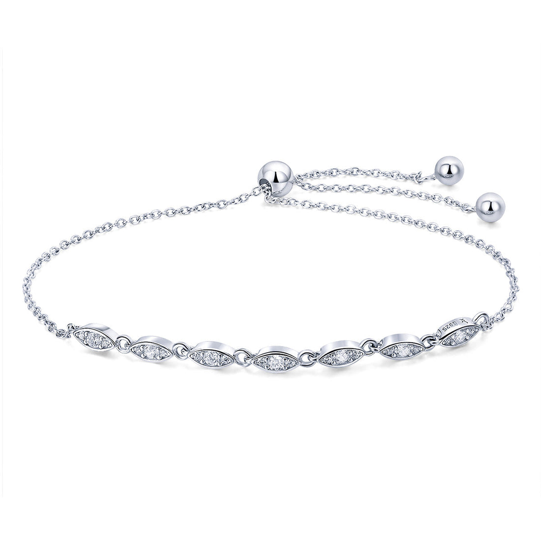 925 Sterling Silver Bracelet 22cm for Women  DestGlow