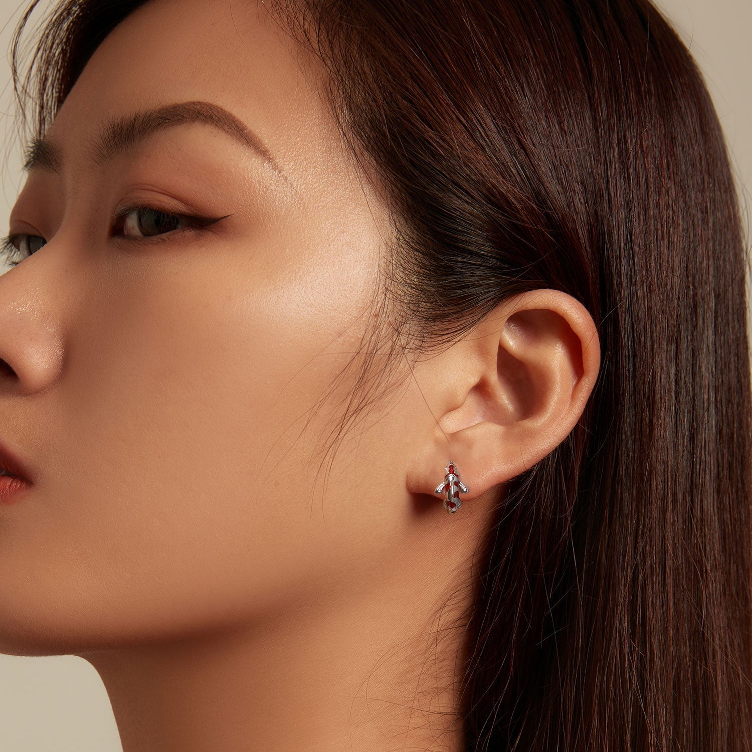 925 Sterling Silver Enamel and CZ Earrings with Platinum Plating for Women  DestGlow