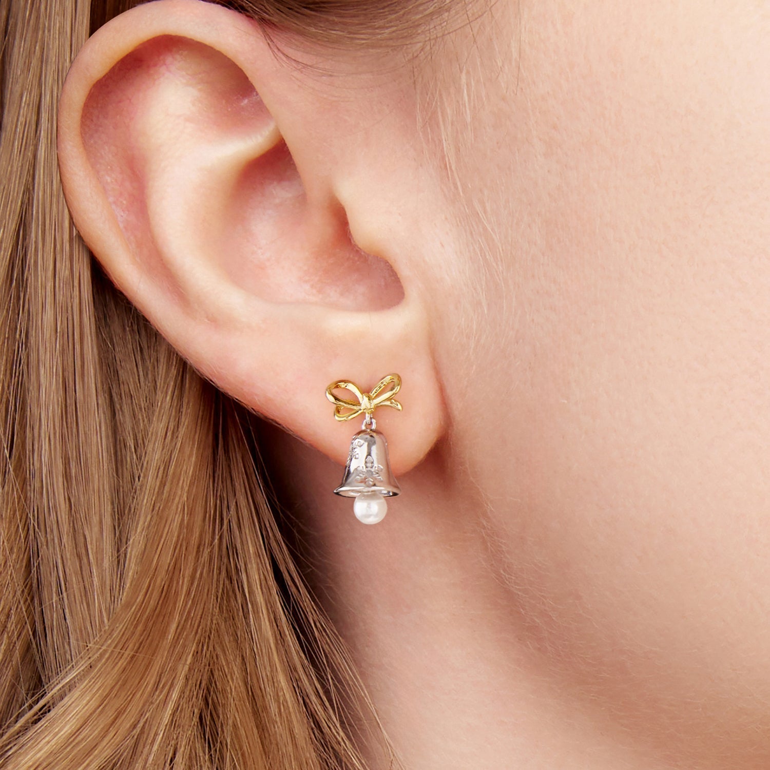 925 Sterling Silver Earrings with Synthetic Pearl, 1.7*0.9cm for Women  DestGlow