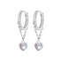 925 Sterling Silver White Gold Plated Moonstone Earrings 23x5mm for Women  DestGlow