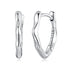 925 Sterling Silver Earrings with Oxidized Finish - 1.4x0.2cm for Women  DestGlow
