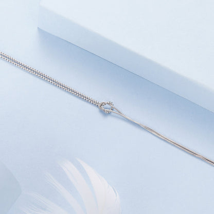 925 Sterling Silver &amp; Plated White Gold Bracelet for Women  DestGlow