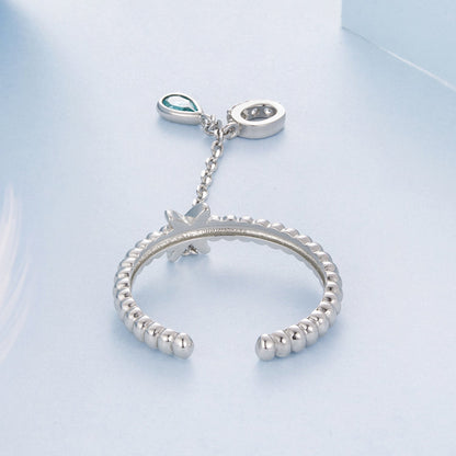 925 Sterling Silver Ring with Pavé Setting and CZ for Women  DestGlow