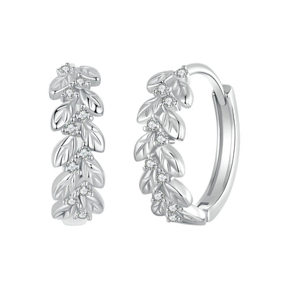 925 Sterling Silver Earrings with Pavé Setting CZ  DestGlow