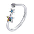 925 Sterling Silver Oxidized Pavé Setting CZ Ring  DestGlow
