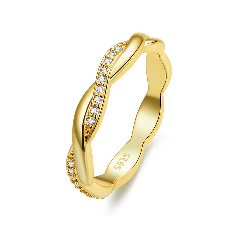 925 Sterling Silver Pavé Setting CZ Ring  DestGlow