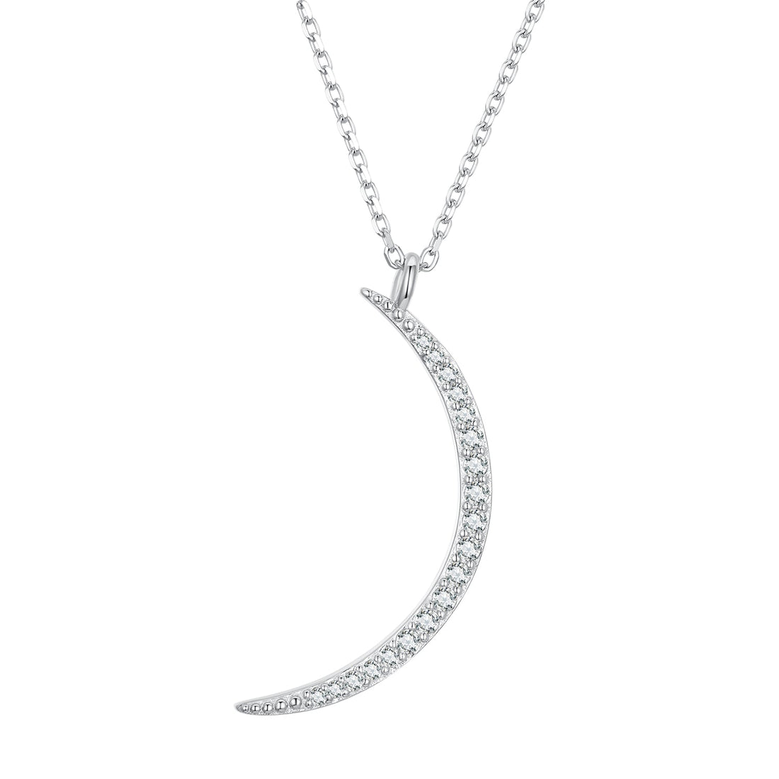 925 Sterling Silver Adjustable CZ Pendant Necklace for Women  DestGlow
