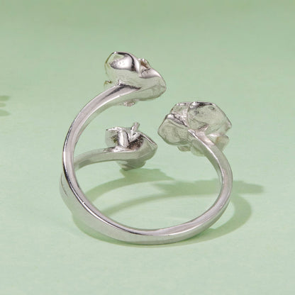 925 Sterling Silver 0.8cm Pavé Setting CZ Ring  DestGlow