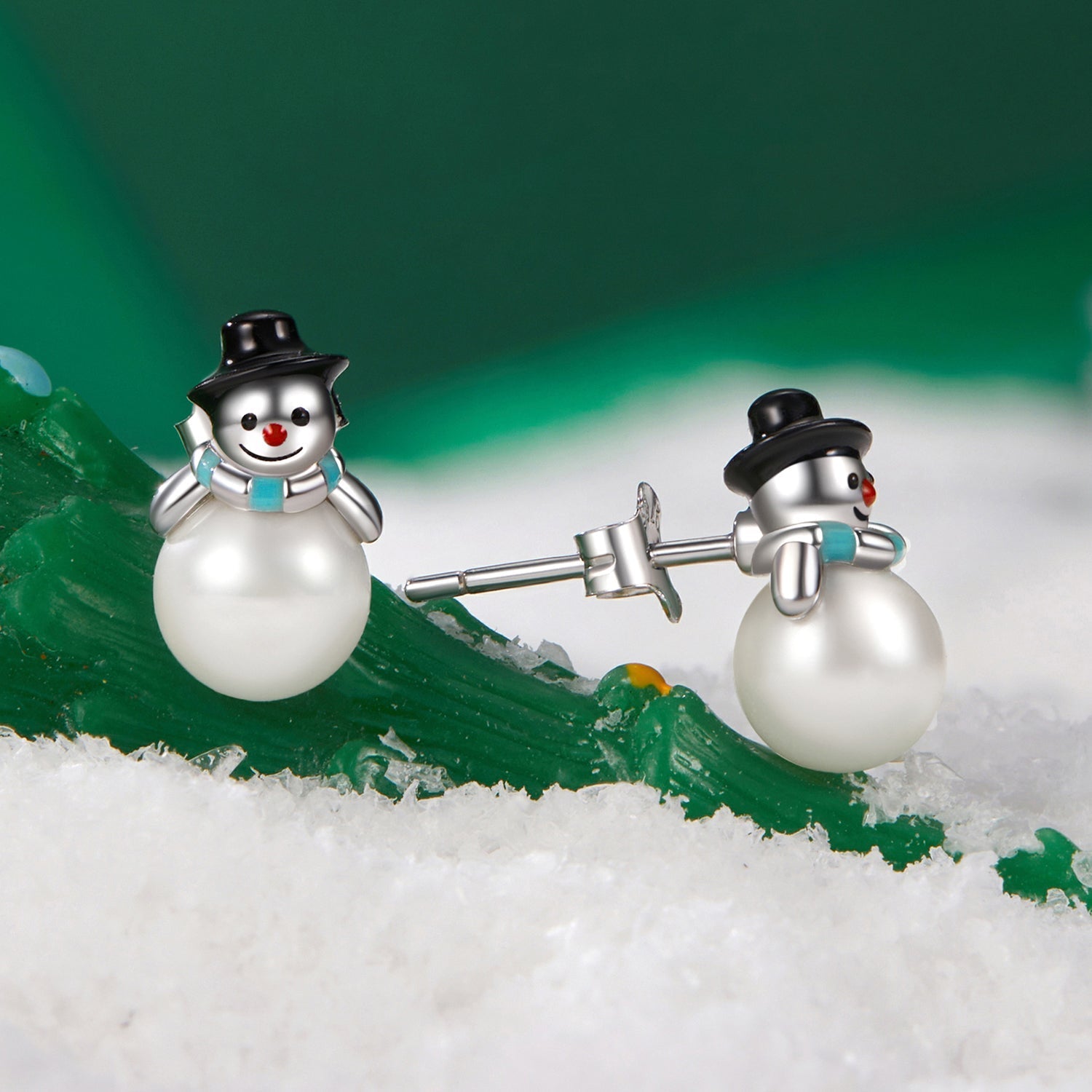 925 Sterling Silver White Gold Plated Quality Shell Pearl Earrings  DestGlow
