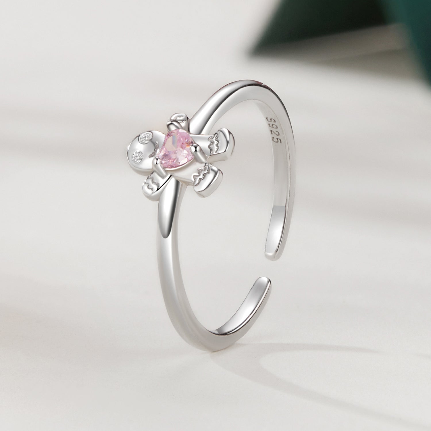 925 Sterling Silver White Gold Plated Pavé Setting CZ Ring  DestGlow