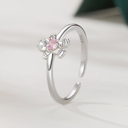 925 Sterling Silver White Gold Plated Pavé Setting CZ Ring  DestGlow