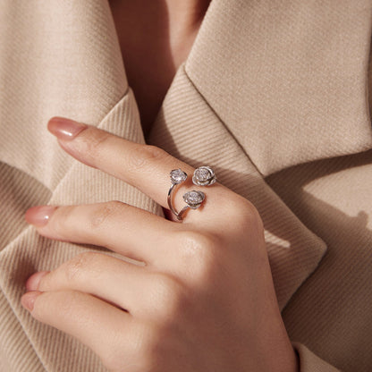 925 Sterling Silver 0.8cm Pavé Setting CZ Ring  DestGlow