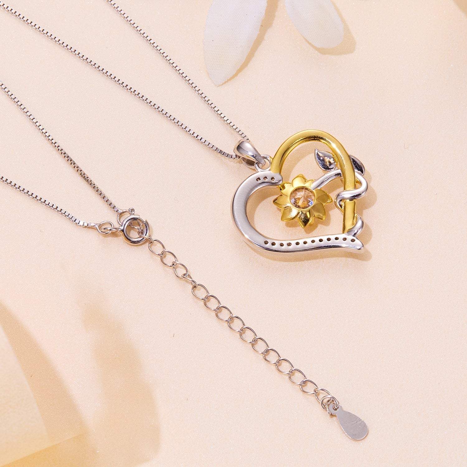 925 Sterling Silver Plated Gold Moissanite Necklace with Pavé Setting for Women  DestGlow