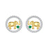 925 Sterling Silver Earrings with CZ in White Gold Plated for Women  DestGlow