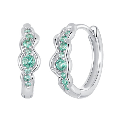 925 Sterling Silver Pave Setting CZ Earrings for Women  DestGlow