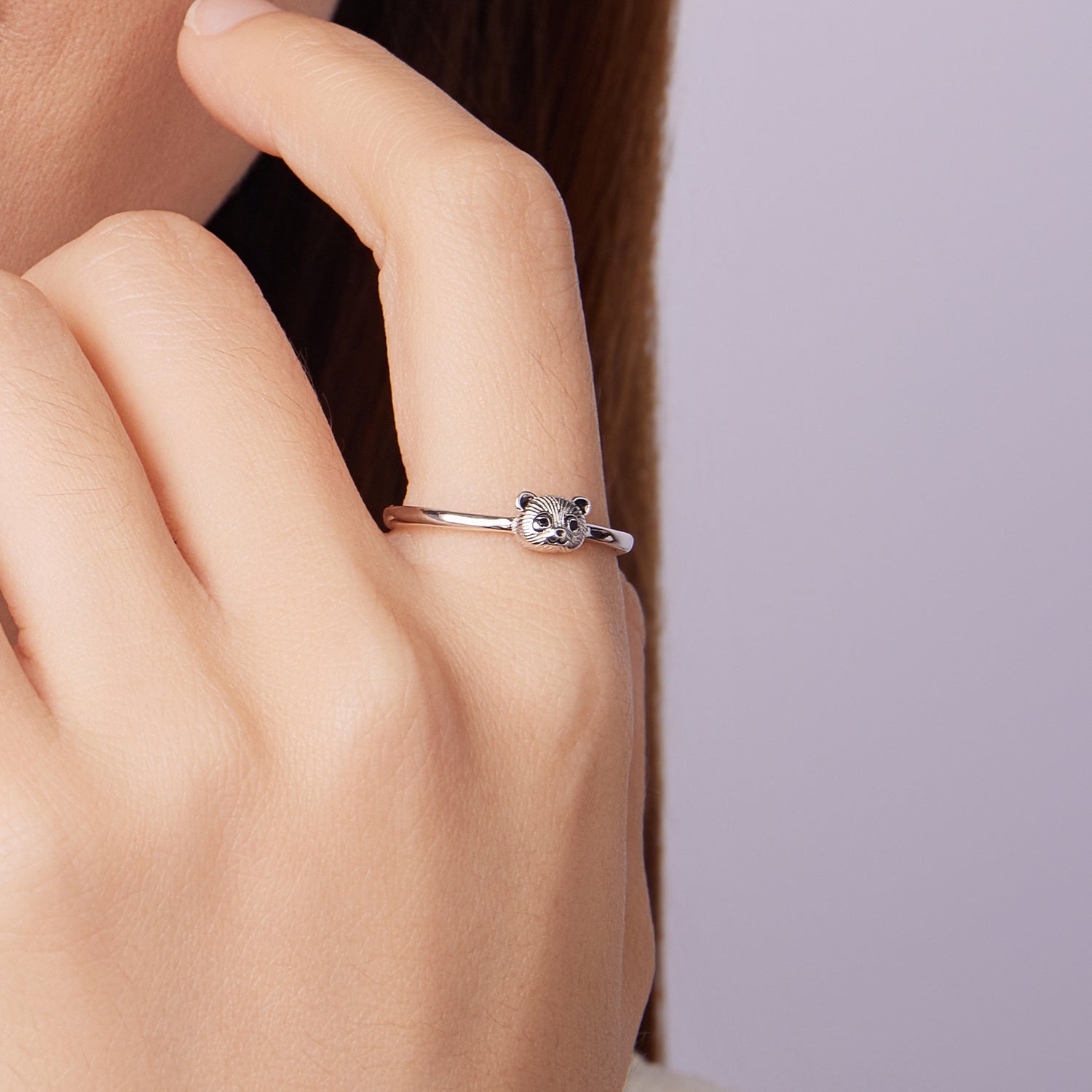 925 Sterling Silver White Gold Plated Enamel Ring for Women  DestGlow