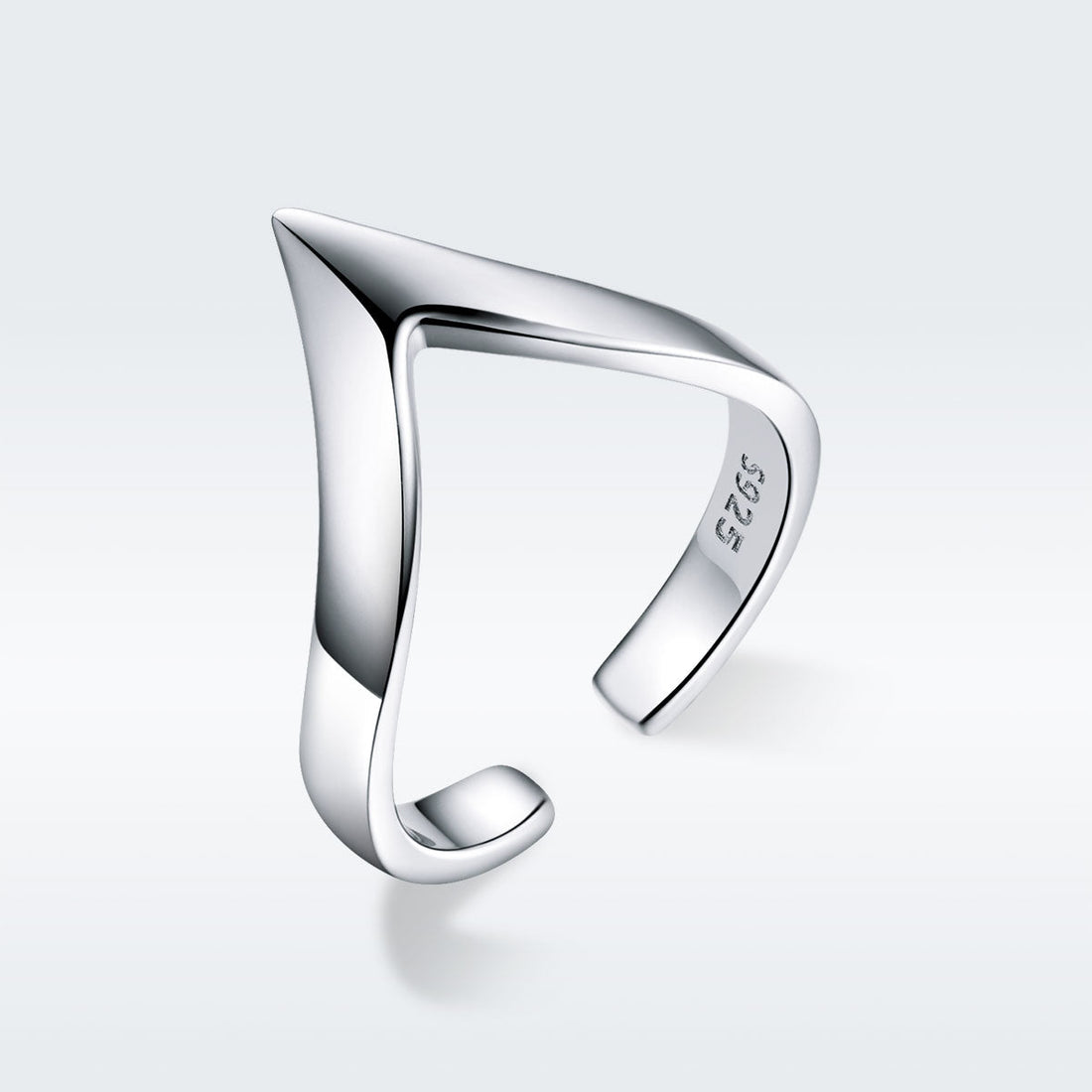 925 Sterling Silver Ring with Platinum Plating - 0.3cm Width - Unisex  DestGlow