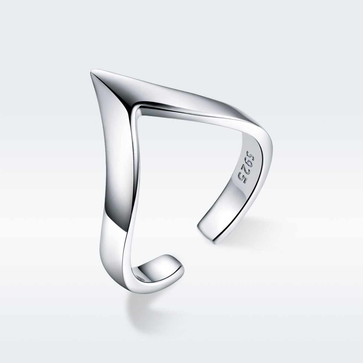 925 Sterling Silver Ring with Platinum Plating - 0.3cm Width - Unisex  DestGlow