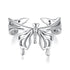 925 Sterling Silver Oxidized Silver 0.2-1.3 cm Adjustable Ring  DestGlow