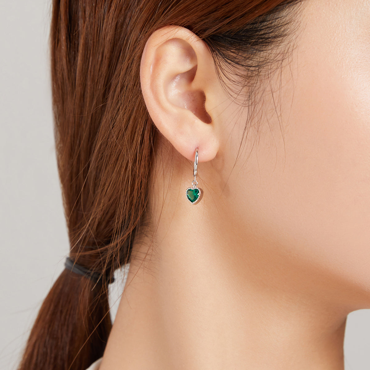 925 Sterling Silver Earrings with Pavé Setting CZ and Plated Platinum  DestGlow