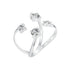 925 Sterling Silver White Gold Plated Pavé Set CZ Ring 2.5-13.5mm for Women  DestGlow