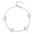 925 Sterling Silver Adjustable Pearl Bracelet for Women  DestGlow