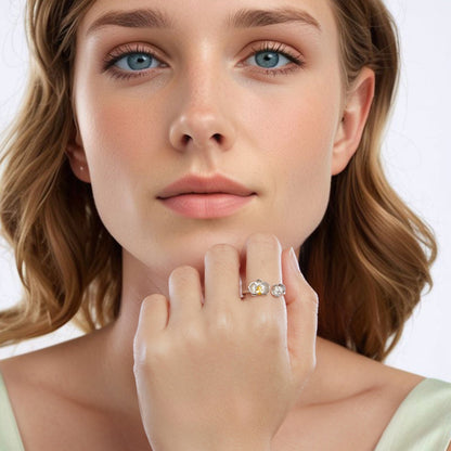 925 Sterling Silver 0.17cm Pavé Setting CZ Ring  DestGlow