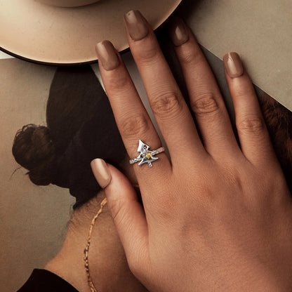 925 Sterling Silver Gold Plated Rings for Women  DestGlow