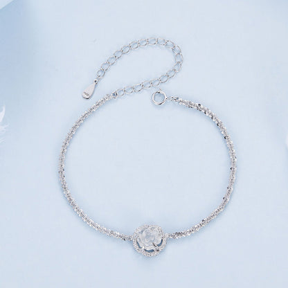 925 Sterling Silver Bracelet 150mm with CZ and Resin  DestGlow