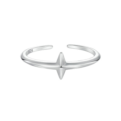 925 Sterling Silver Oxidized Silver 0.12cm Ring for Men  DestGlow