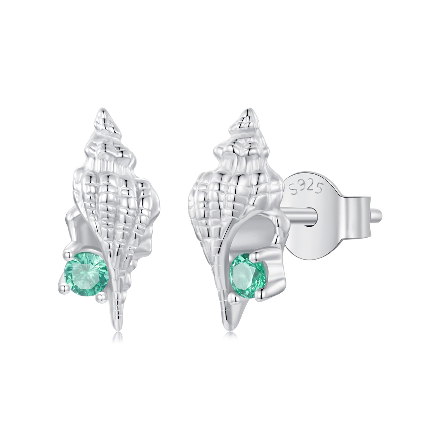 925 Sterling Silver Earrings with Transparent Glass, 5x12mm for Women  DestGlow
