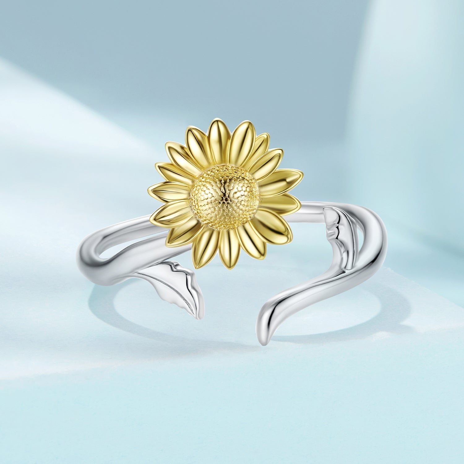 925 Sterling Silver Plated White Gold Ring for Women  DestGlow