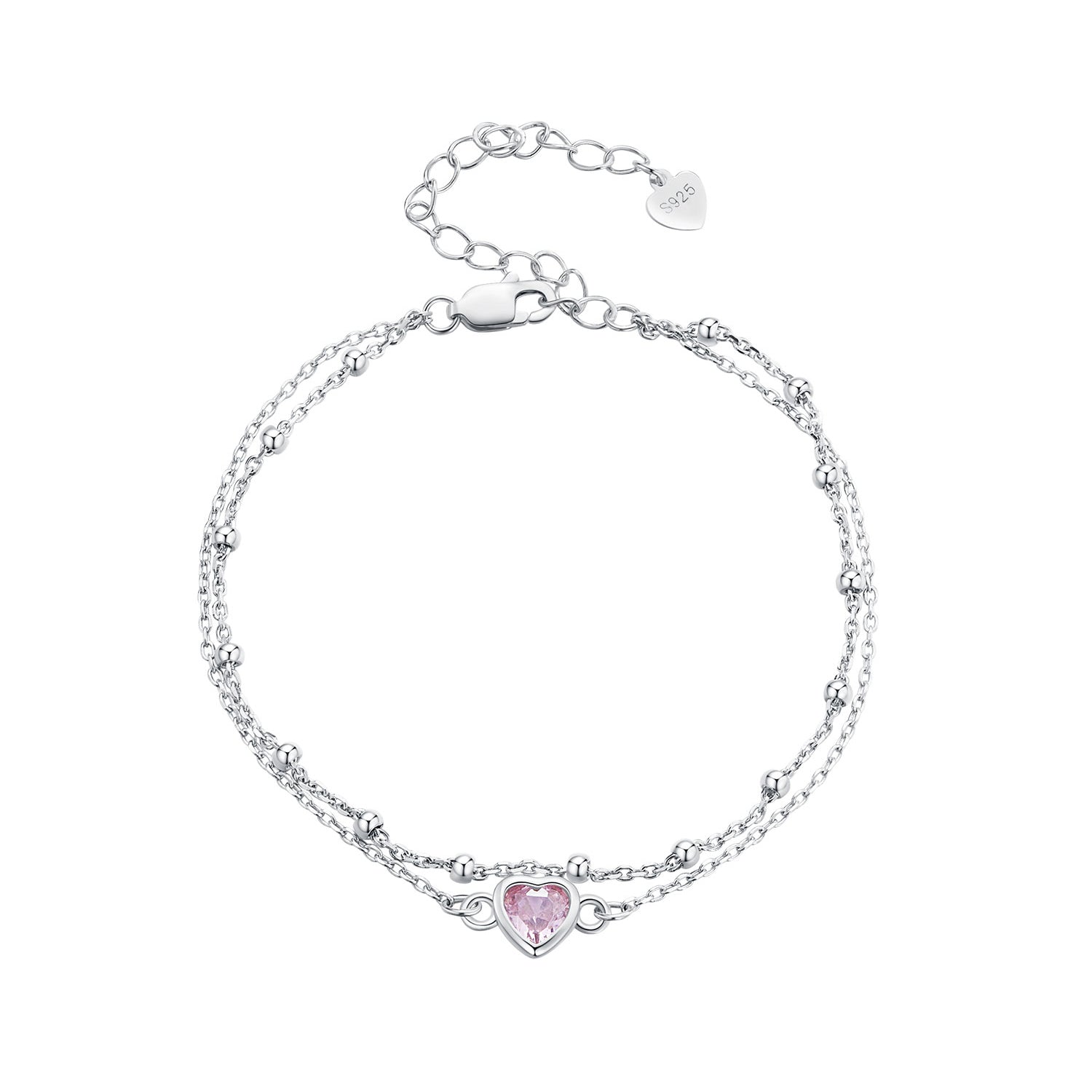 S925 Sterling Silver Pavé CZ Plated Bracelet for Women  DestGlow