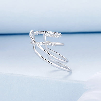 925 Sterling Silver Earrings with CZ and White Gold Plating  DestGlow