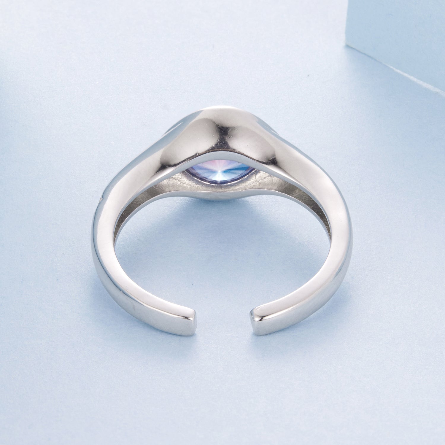925 Sterling Silver White Gold Plated Pavé CZ Ring for Women  DestGlow