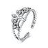 925 Sterling Silver Oxidized Pavé CZ Ring for Women  DestGlow