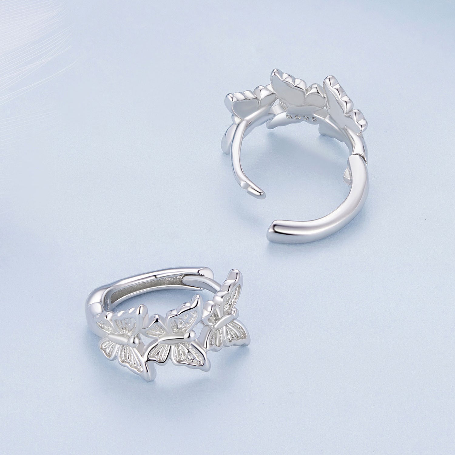 S925 Sterling Silver Earrings with Plated Platinum for Women  DestGlow