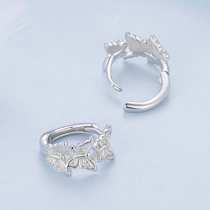 S925 Sterling Silver Earrings with Plated Platinum for Women  DestGlow
