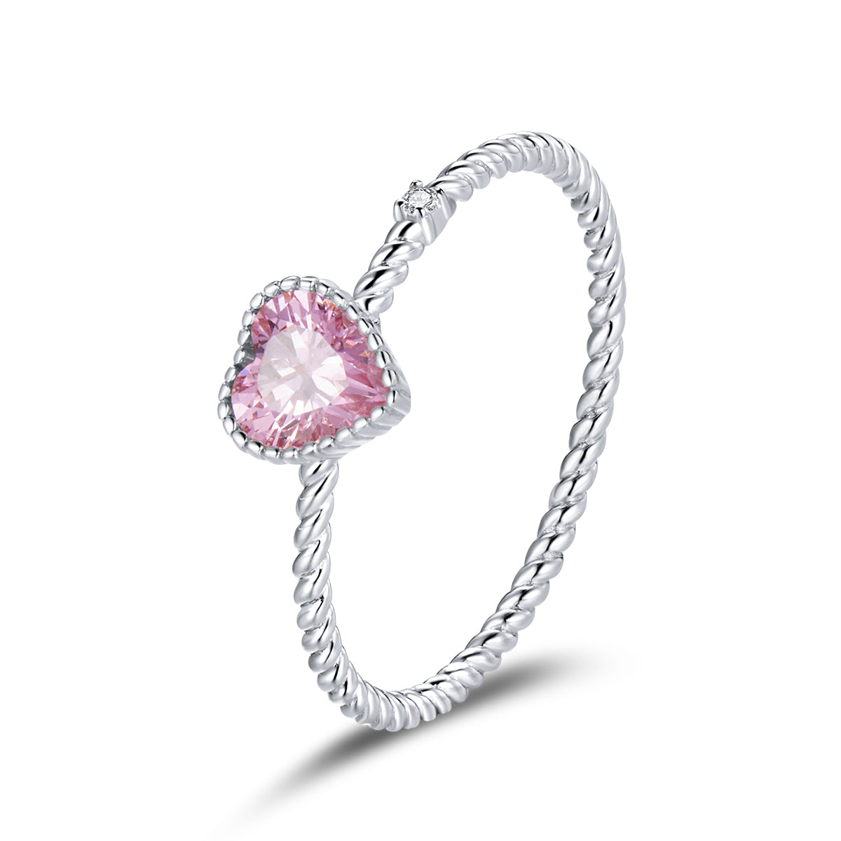 925 Sterling Silver Plated Platinum CZ Ring Size 9.0 for Women by Bids.com