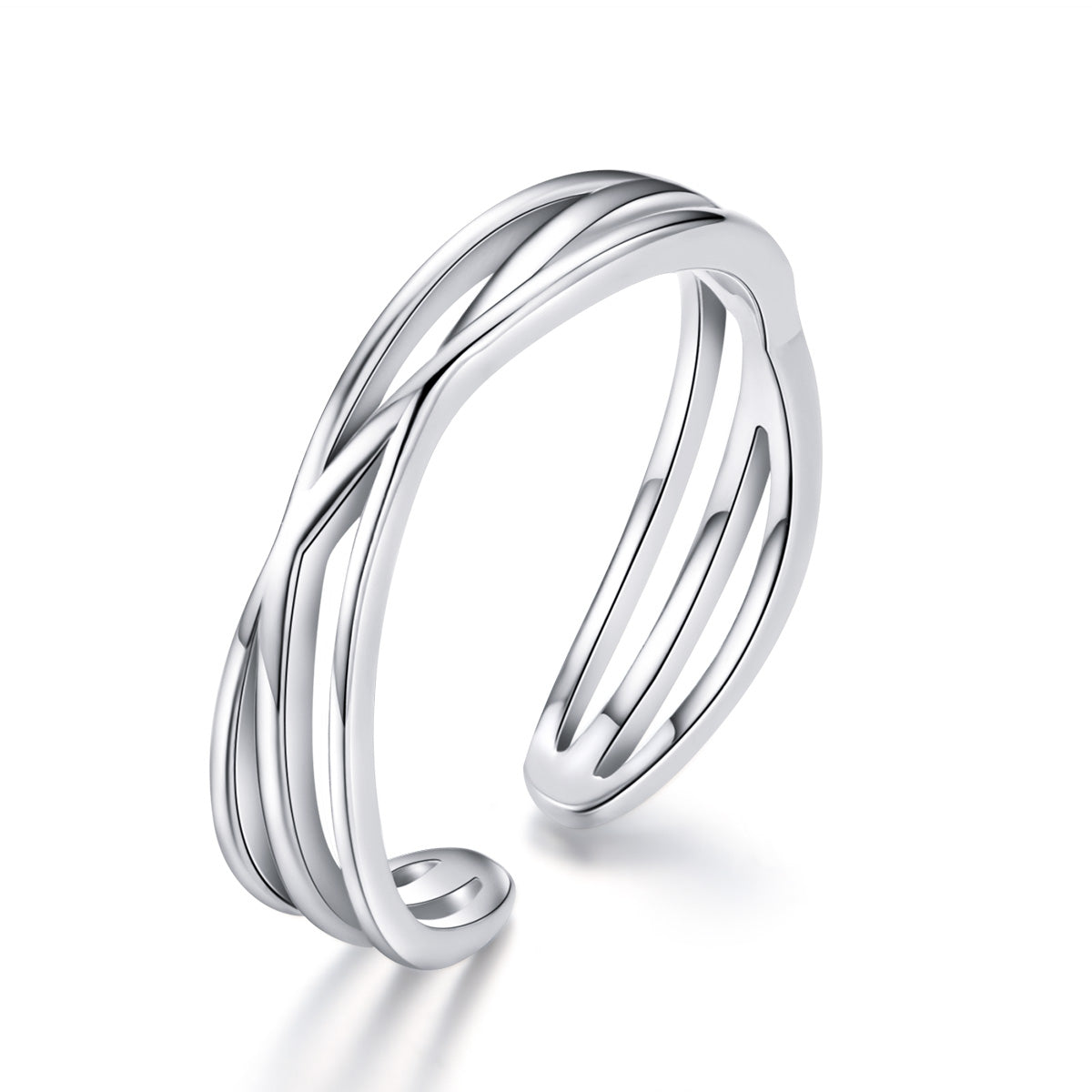 S925 Sterling Silver Ring 0.4cm Width  DestGlow