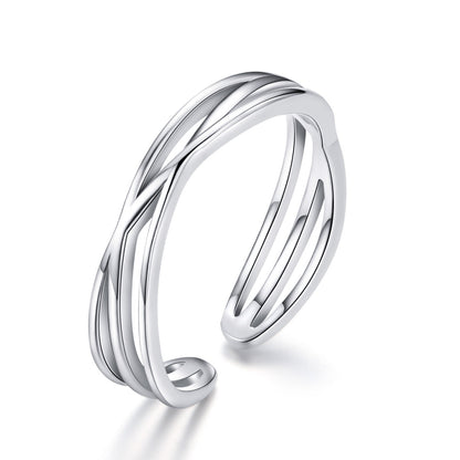 S925 Sterling Silver Ring 0.4cm Width  DestGlow
