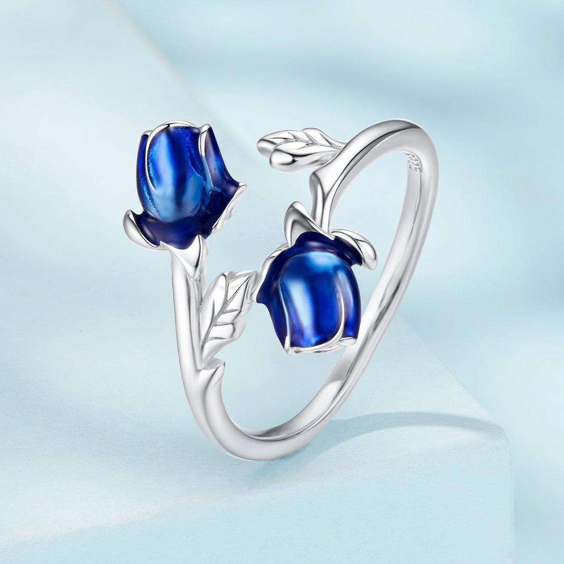 925 Sterling Silver Enamel 0.15cm Ring for Women  DestGlow
