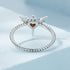 925 Sterling Silver Oxidized CZ Pendant Ring Size 6 for Women  DestGlow