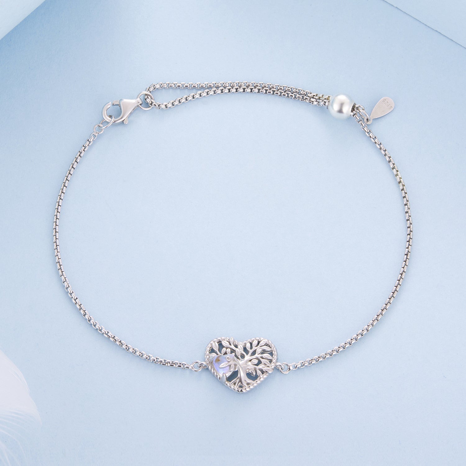 925 Sterling Silver Moonstone Bracelet for Women  DestGlow