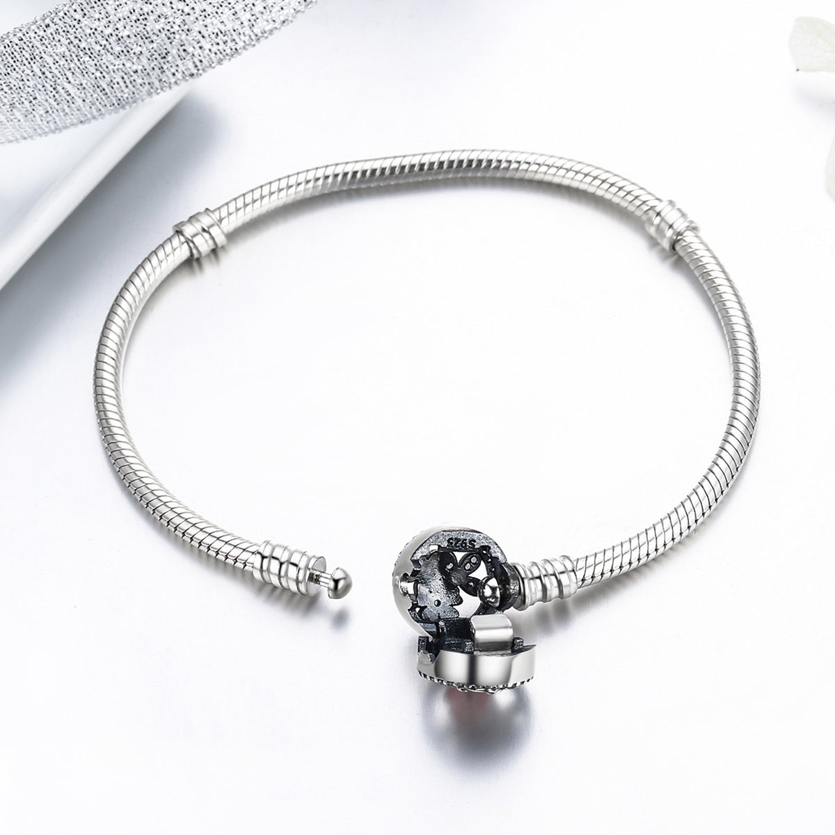 925 Sterling Silver Bracelet 18CM for Women  DestGlow