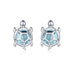 S925 Oxidized Silver Pavé Setting CZ Earrings for Women  DestGlow