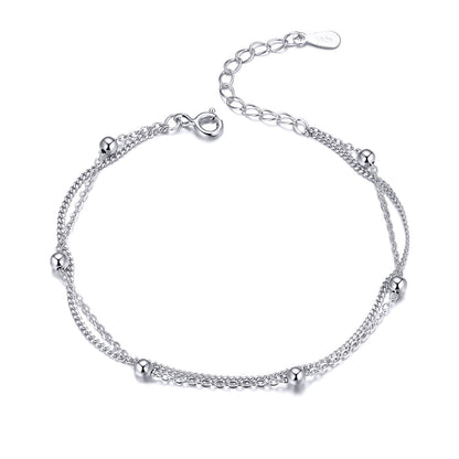 925 Sterling Silver Adjustable 19cm Bracelet for Women  DestGlow