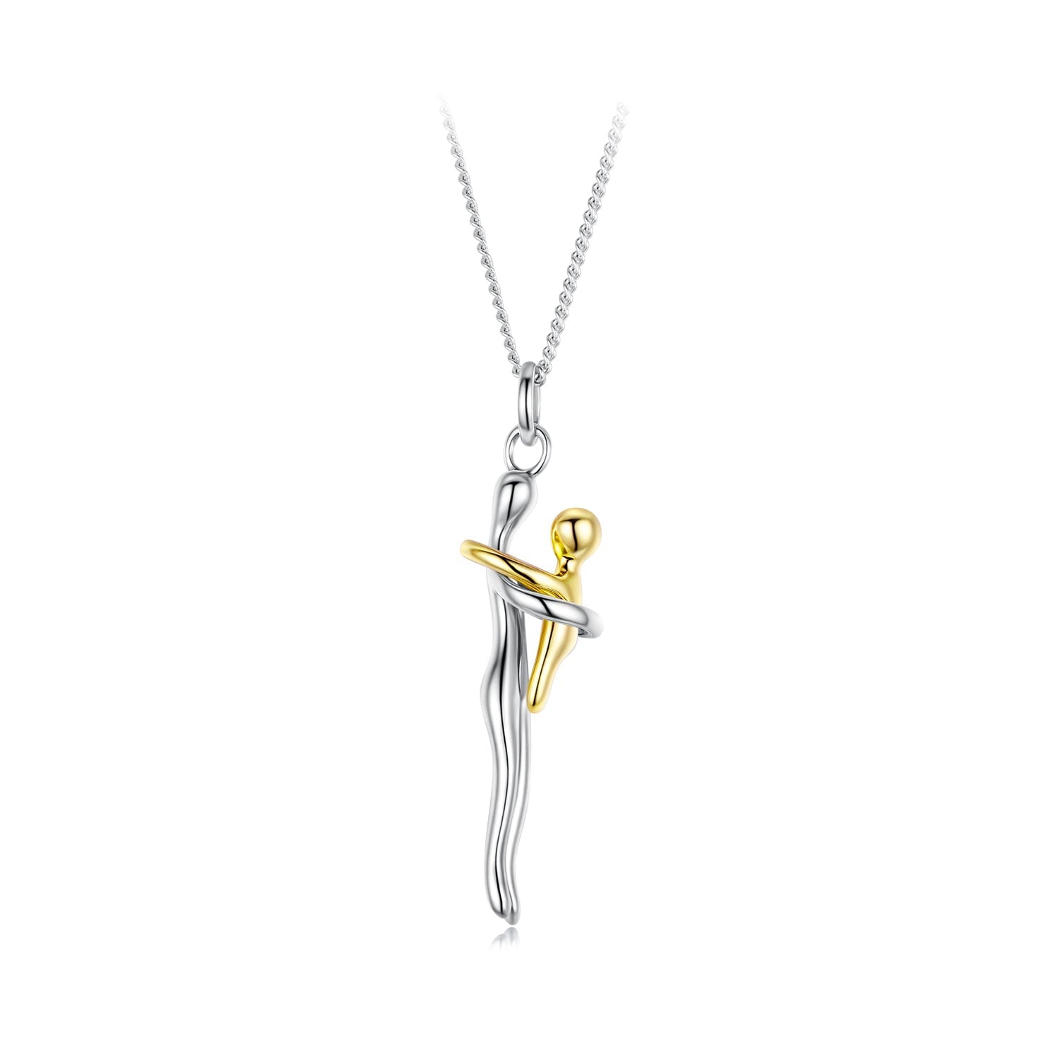925 Sterling Silver and Gold Plated Necklace with Adjustable Length for Women  DestGlow