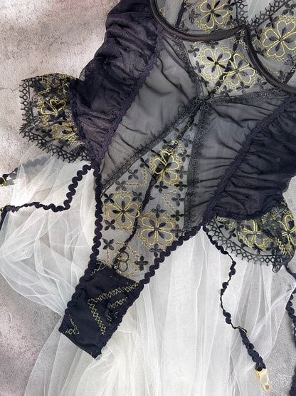 Anastasia Midnight Gold Bodysuit