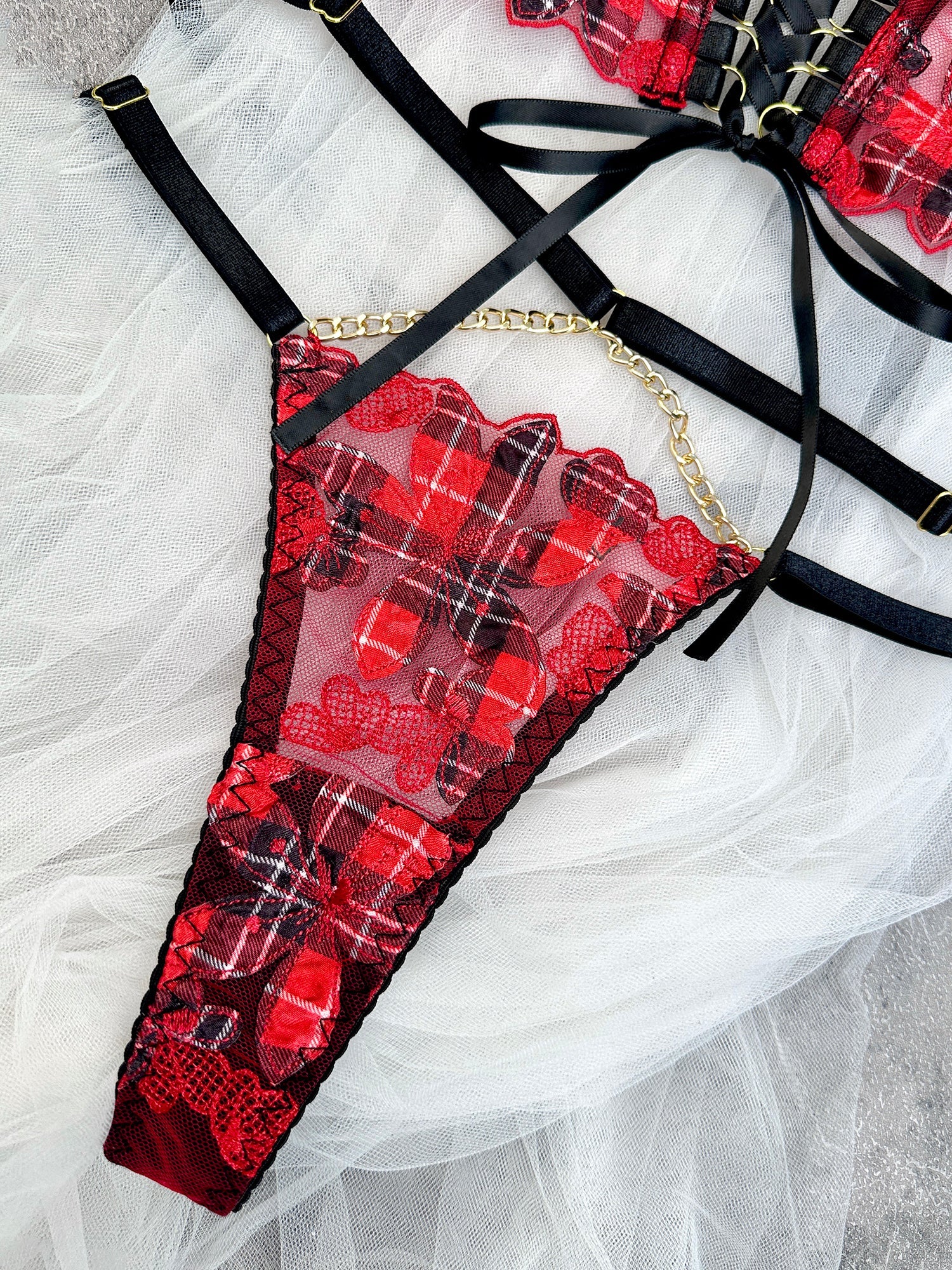 Vivienne Lace Harness Set